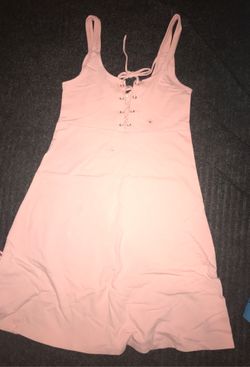Pink and black dress