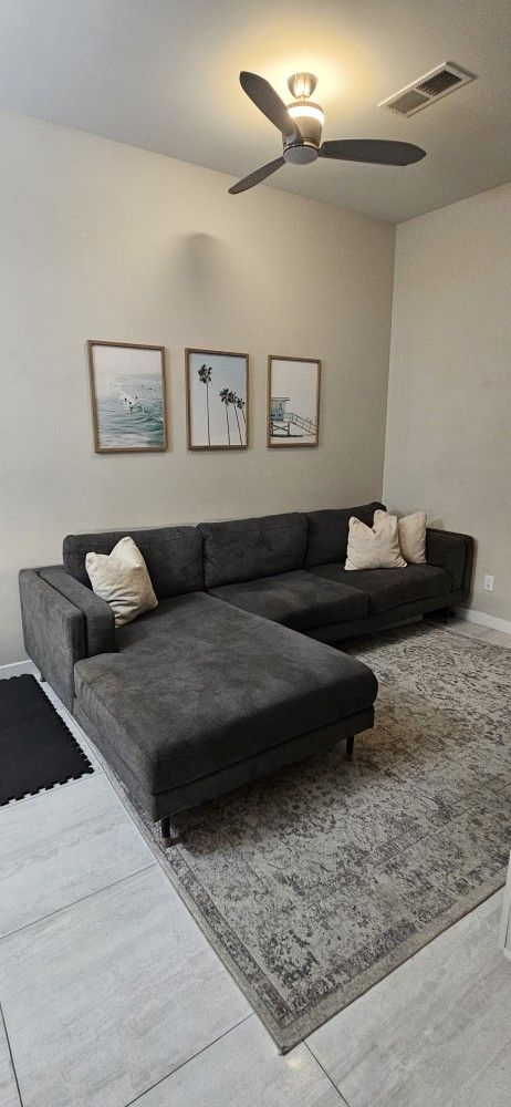 Sofa w/ Chaise from Living Spaces @ Deep Discount & Good Condition (Not Used by Pets)