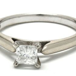 Ladies 1/2CT Princess-Cut Engagement Ring