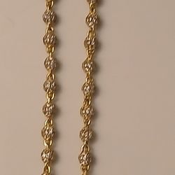 Gold Filled Chain And Charm