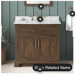 36” BATHROOM VANITY NEW