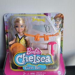 Barbie Chelsea Can Be Doll Construction Worker 