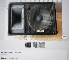 Yamaha 15" Speakers