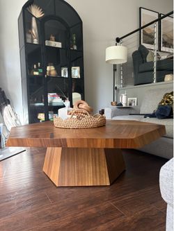 Walnut West Elm coffee table