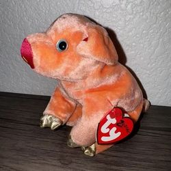 Ty Beanie Baby Pig Zodiac W/ Tags - Pre Owned