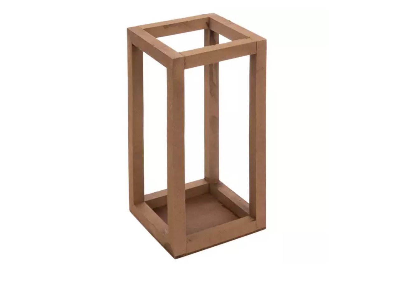 6 Wooden Candle Lantern