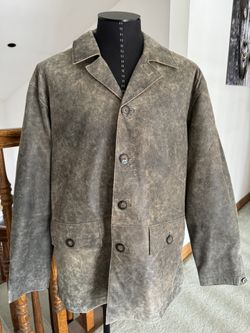 New Vintage Quicksilver Men’s Leather Jacket Size XXL