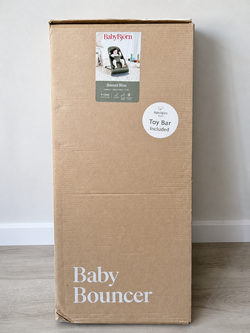 BabyBjörn Bouncer Bliss Black Woven + Toy Bar - New in Box