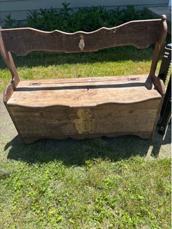 Wood bench