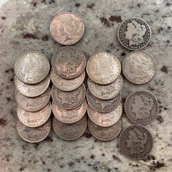 20 Morgan Silver Dollars (2 are Carson City)