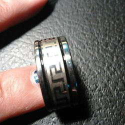 Stainless Steel Men's Wedding Ring, Size 12.