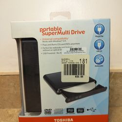 TOSHIBA Portable CD/DVD Super Multi Drive 