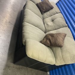 Comfortable Leather/ Fabric Couch (free delivery)