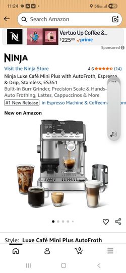 Ninja Luxe Café Mini Plus Espresso Machine ES351