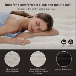 New inbox, queen, air mattress pump included inside mattress