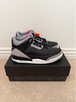 Jordan 3 “Black Cement” Size 10 Mens