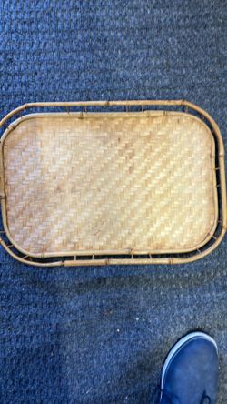 Vintage Bamboo Tiki  Serving Tray