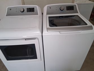 GE Top Load Washer and Dryer Set, W/Warranty