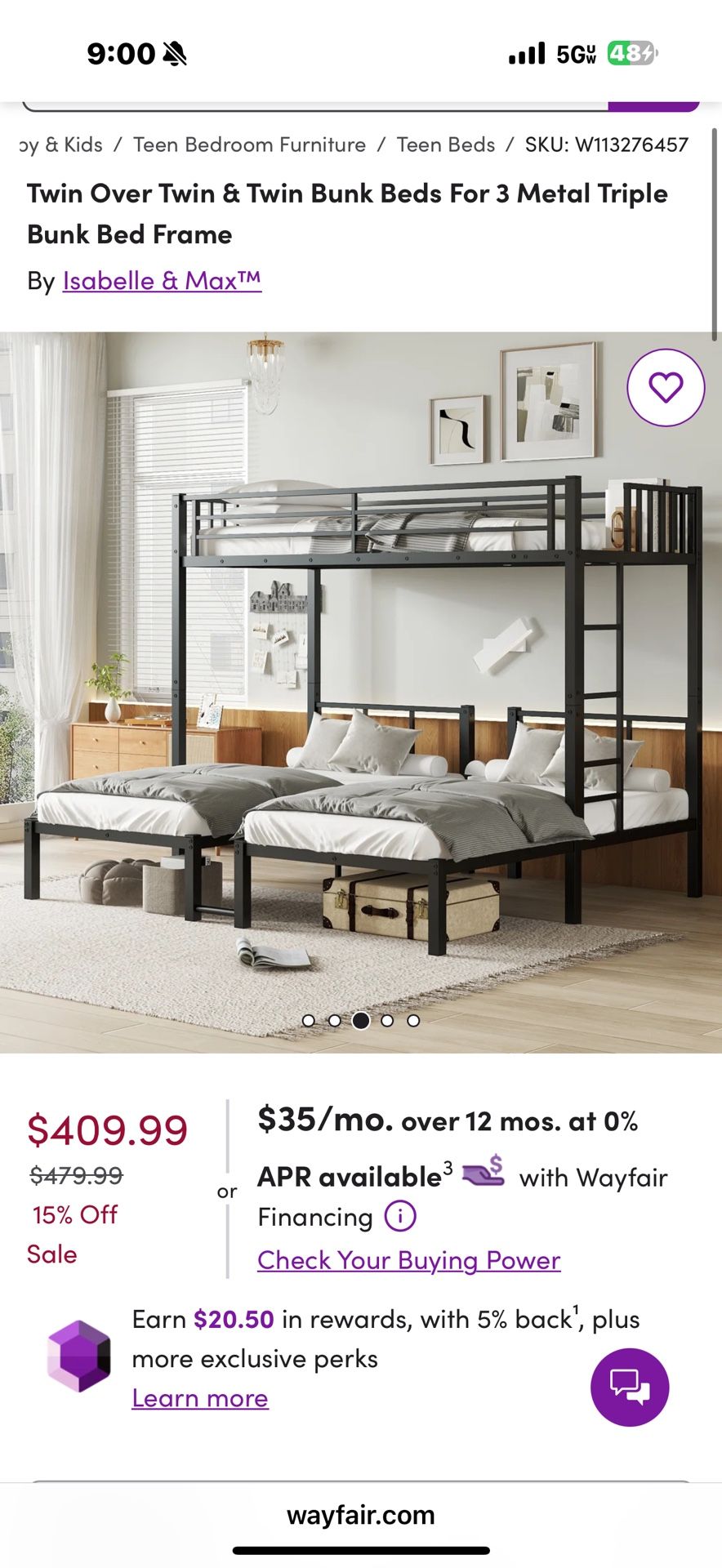 Triple Bunk Bed