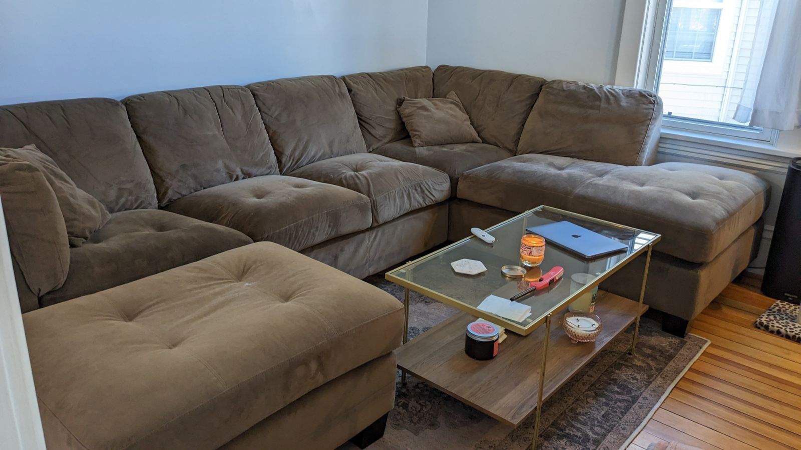 Sectional With Matching Ottoman