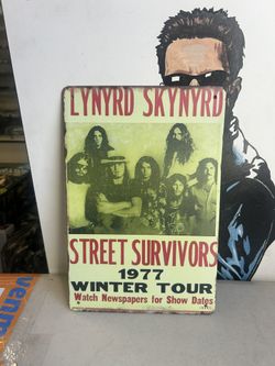 12” by 8”  Lynyrd Skynyrd  Tin sign 