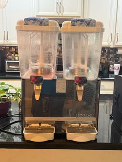 Dual Tank Commercial Juice Dispenser 18L x2