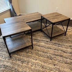  Coffee & (2) End Tables