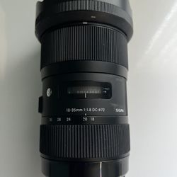Sigma 18–35mm f/1.8 DC HSM Art Lens (Canon EF Mount)