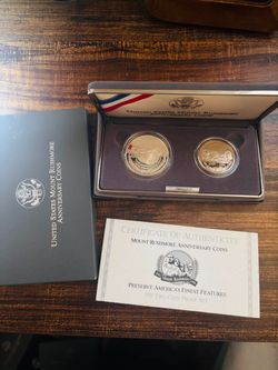 1991 U.S. Mount Rushmore Anniversary Proof Coins