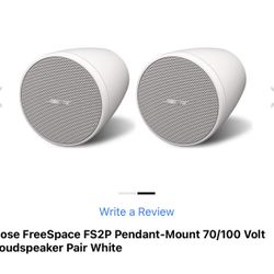 Bose FreeSpace FS2P Pendant-Mount 70/100 Volt Loudspeaker Pair White