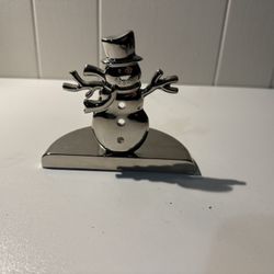 Snowman candle holder