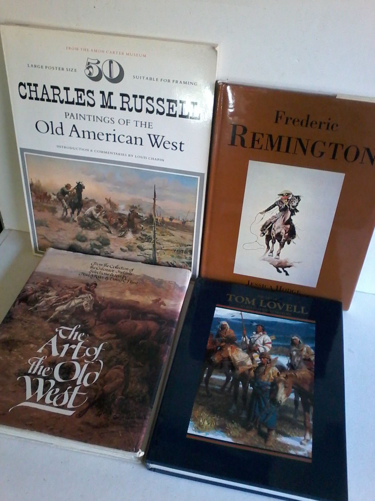 4 WESTERN COWBOY Vintage Books RUSSELL REMINGTON LOVELL