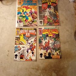 Lot Of 4 80s Comics Secret Wars
