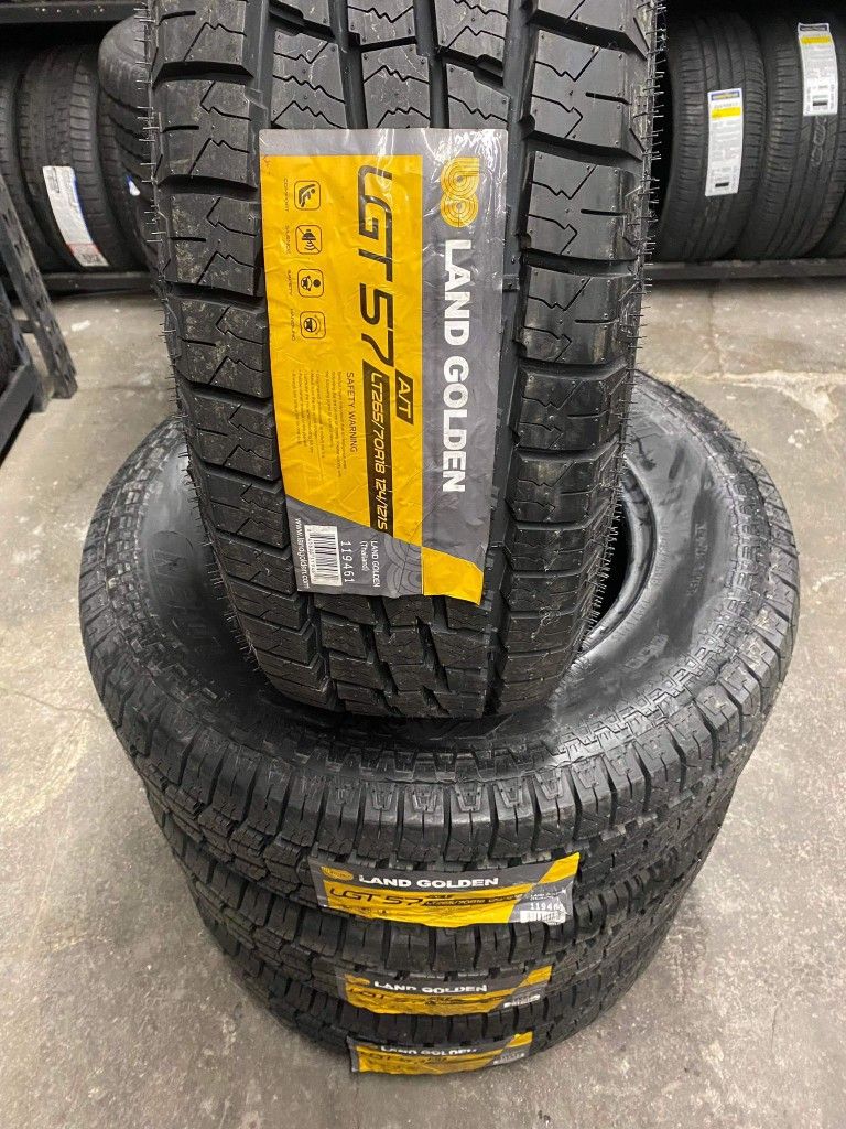 265/70/18 Land Golden A/T New set of 4 Tires Llantas Nuevas set