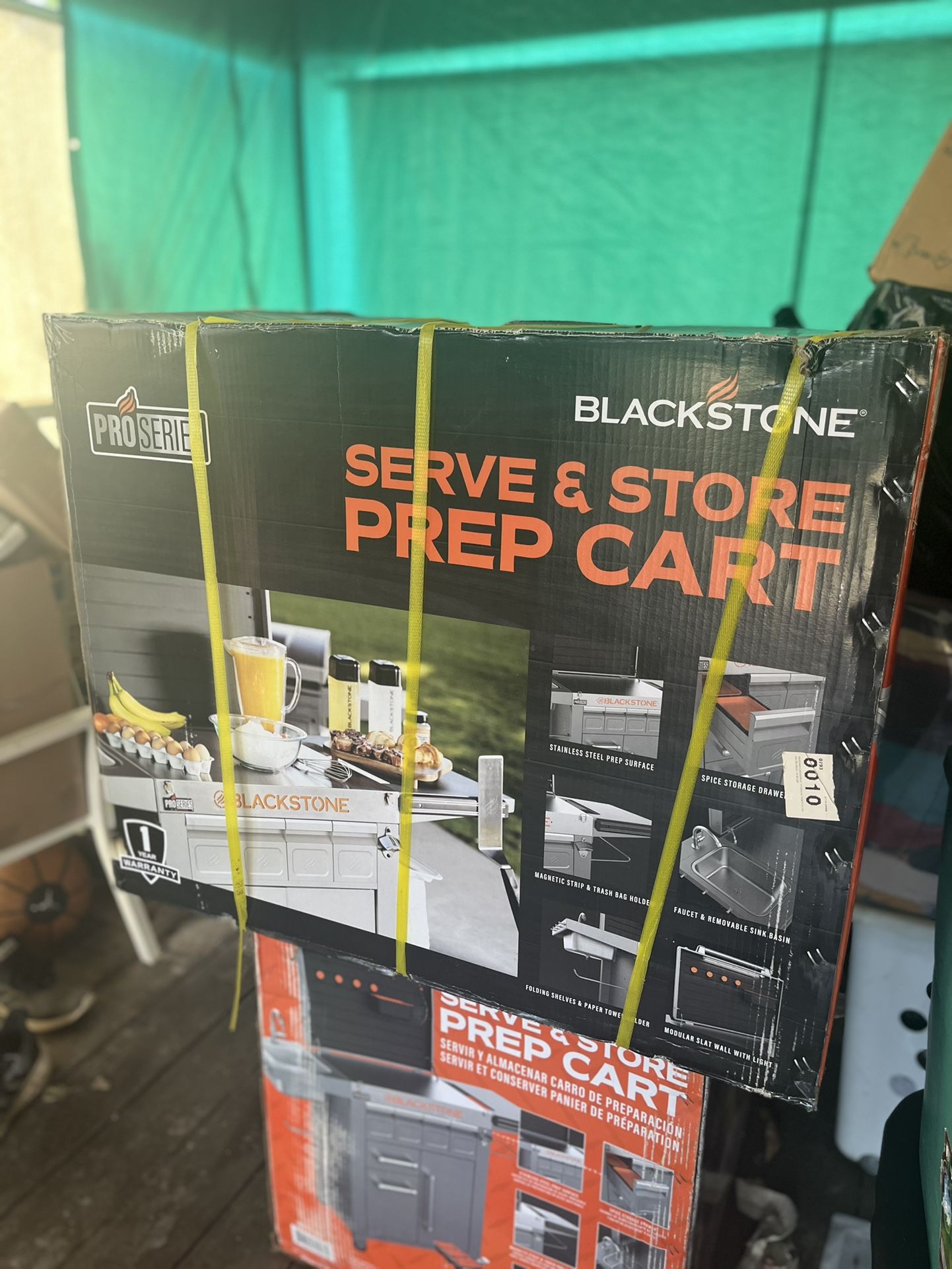 Brand New Blackstone ProSeries Prep Serve, and Store Cart with Hood