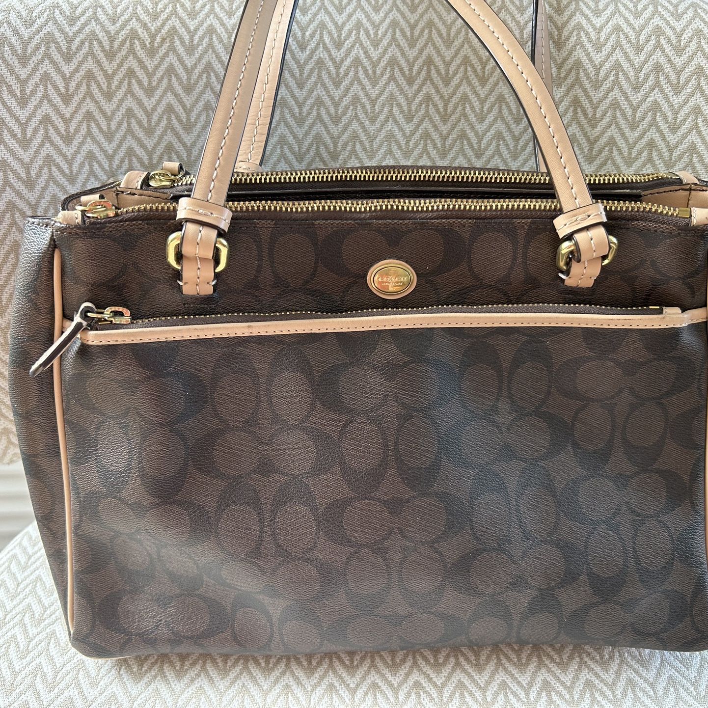 LIKE NEW Large Brown Coach Bag Purse
