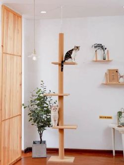 3-Tier Floor-to-Ceiling Tension Pole Cat Tree (New in Box)