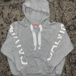 Calvin Klein Women's Performance Fleece Hoodie Size Medium Gray Pullover