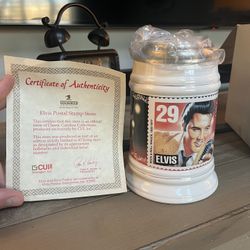 Elvis Postal Stamp Stein