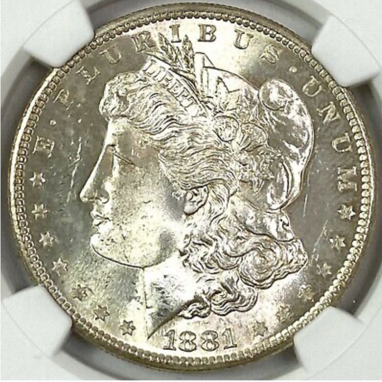1881 Morgan Dollar MS-63 NGC 