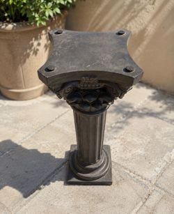 Decorative Gray/ Bronze Finish Pedestal Column – Home & Event Décor