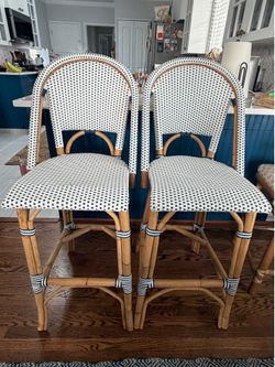 Serena & Lily Bar height chairs