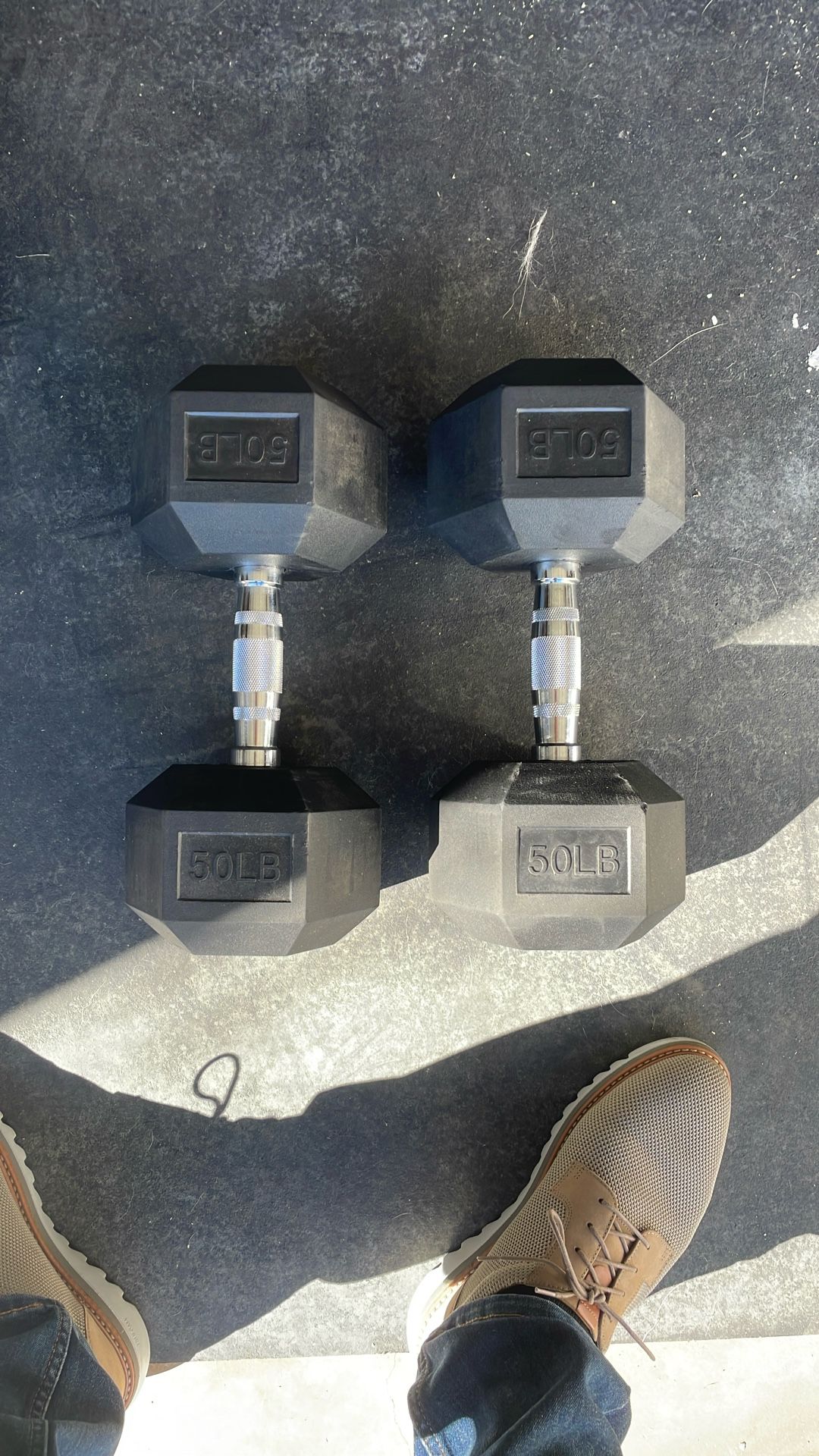 50 Lb Dumbells