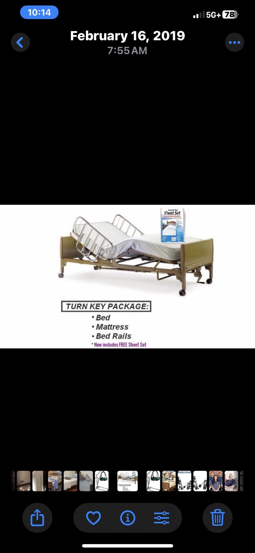 Electric Adjustable Medical Bed Package Free Same Dsy Delivery