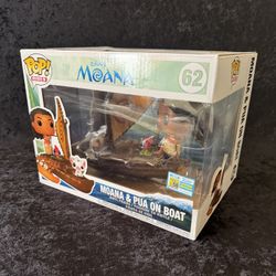 Moana and Pua on Boat Funko Pop