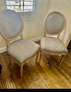 Kirkland’ Louis Upholstered dining chairs -set of 2