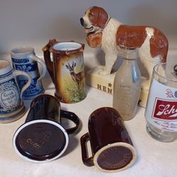  Beer Tap Handles, Bar Decorations Hennessey,  Mugs etc