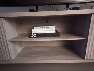 Light brown tv stand