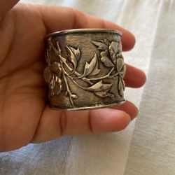 Vintage Sterling silver napkin ring 