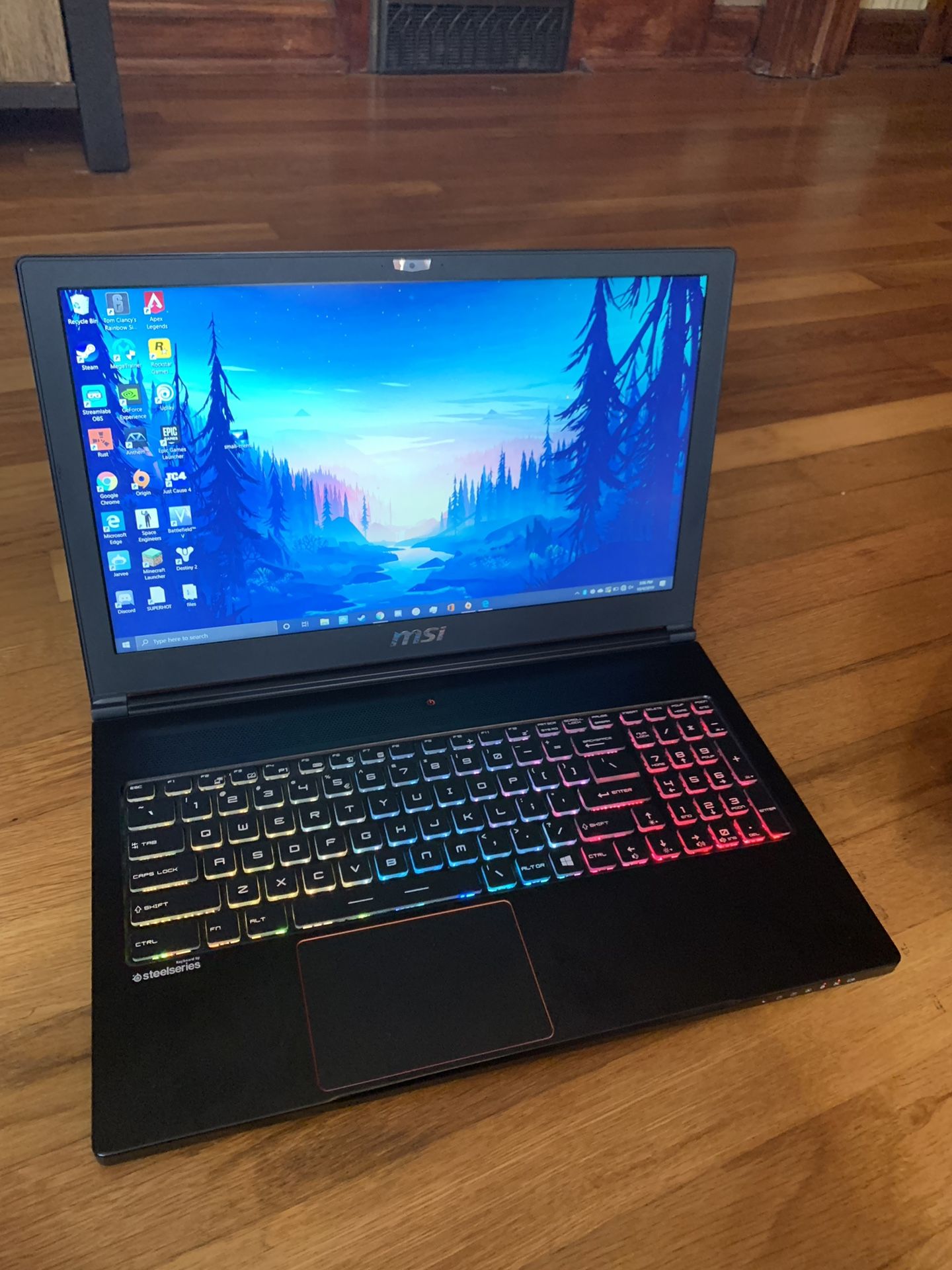 MSI gs63VR Gaming laptop (Gtx 1070)